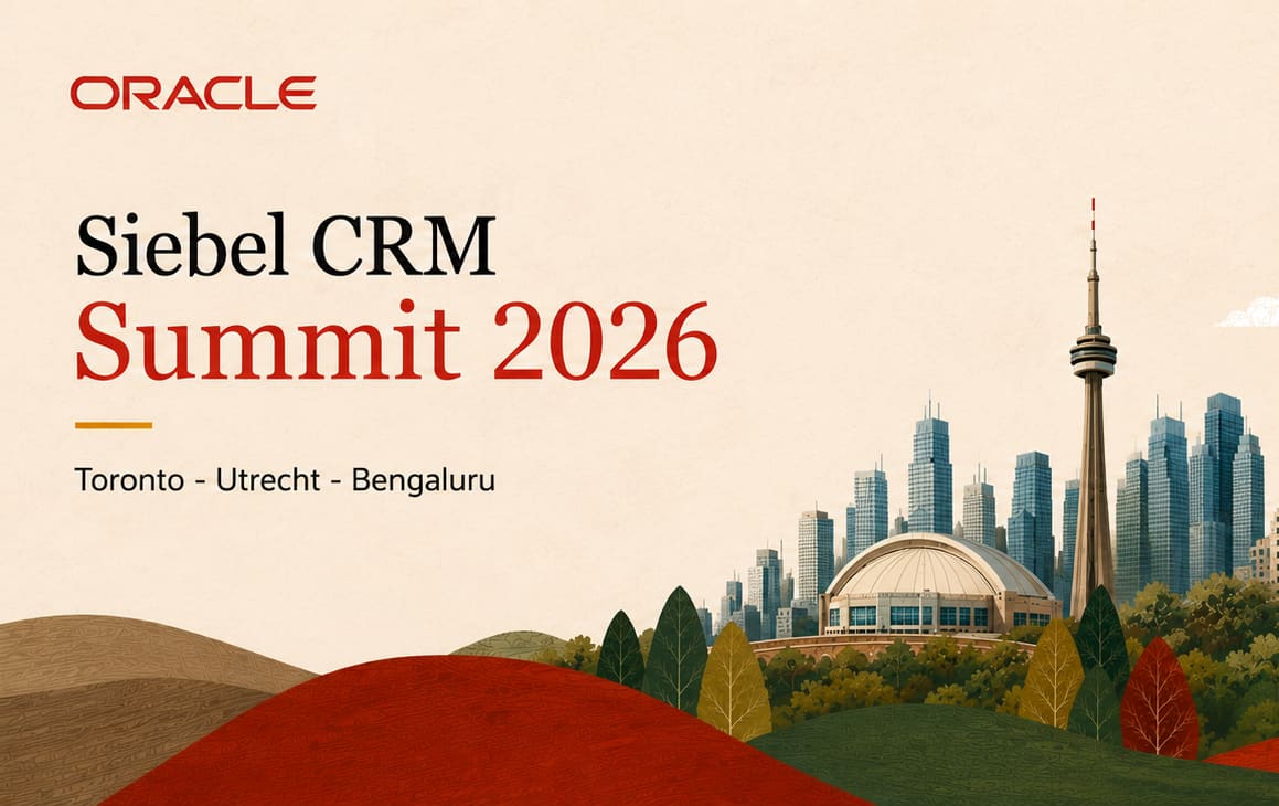 Join us at a Siebel CRM Summit near you!