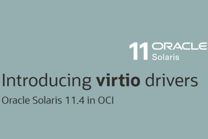 Introducing VirtIO Drivers with Oracle Solaris on OCI