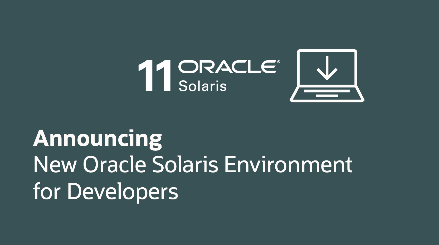 Announcing a New Oracle Solaris Environment for Developers