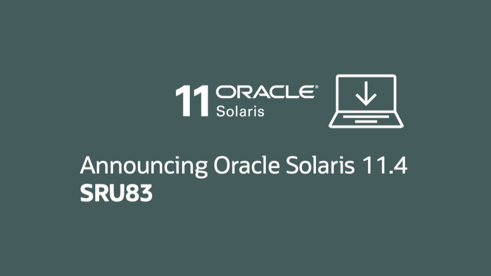 Announcing Oracle Solaris 11.4 SRU83