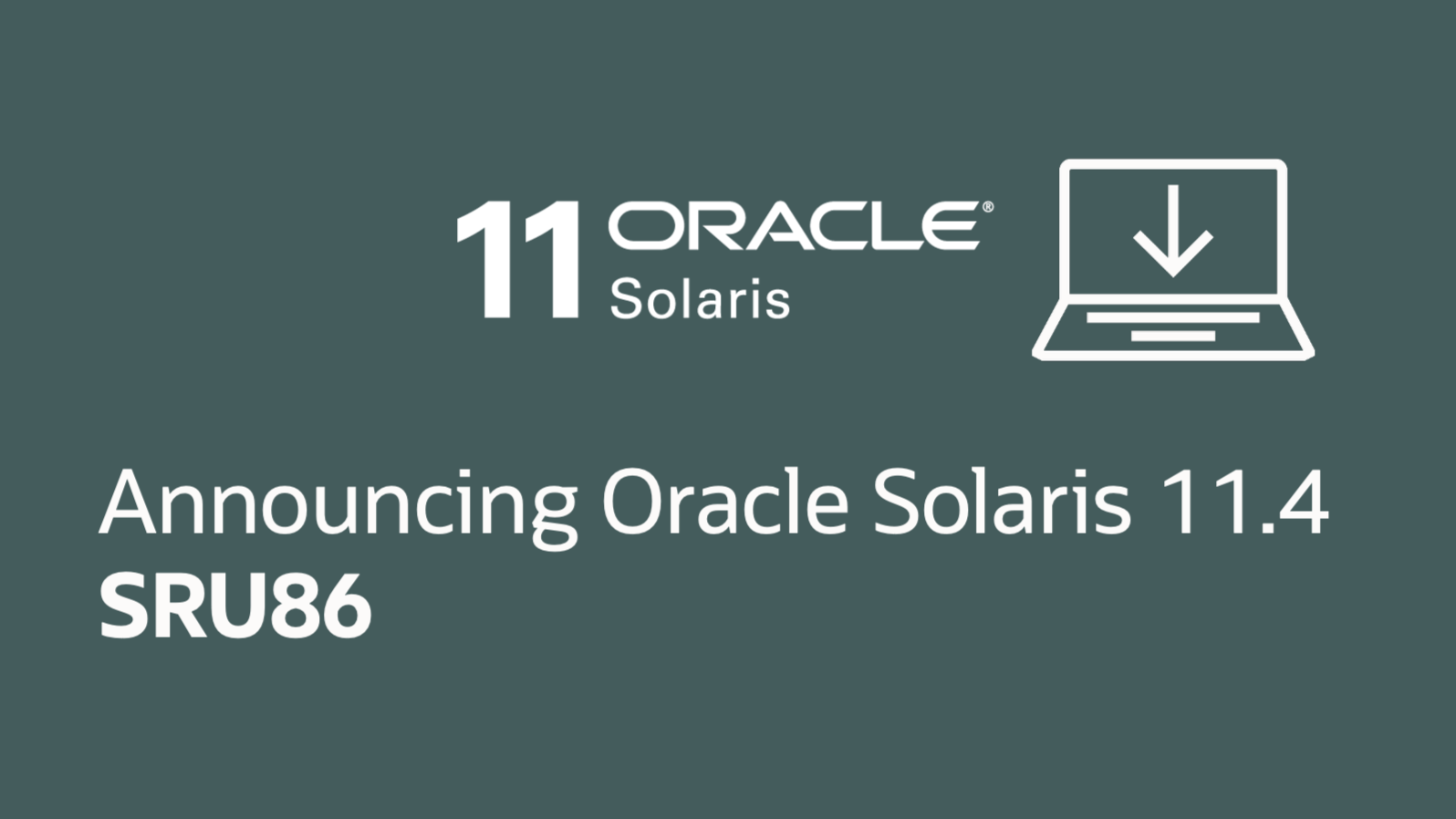 Announcing Oracle Solaris 11.4 SRU86