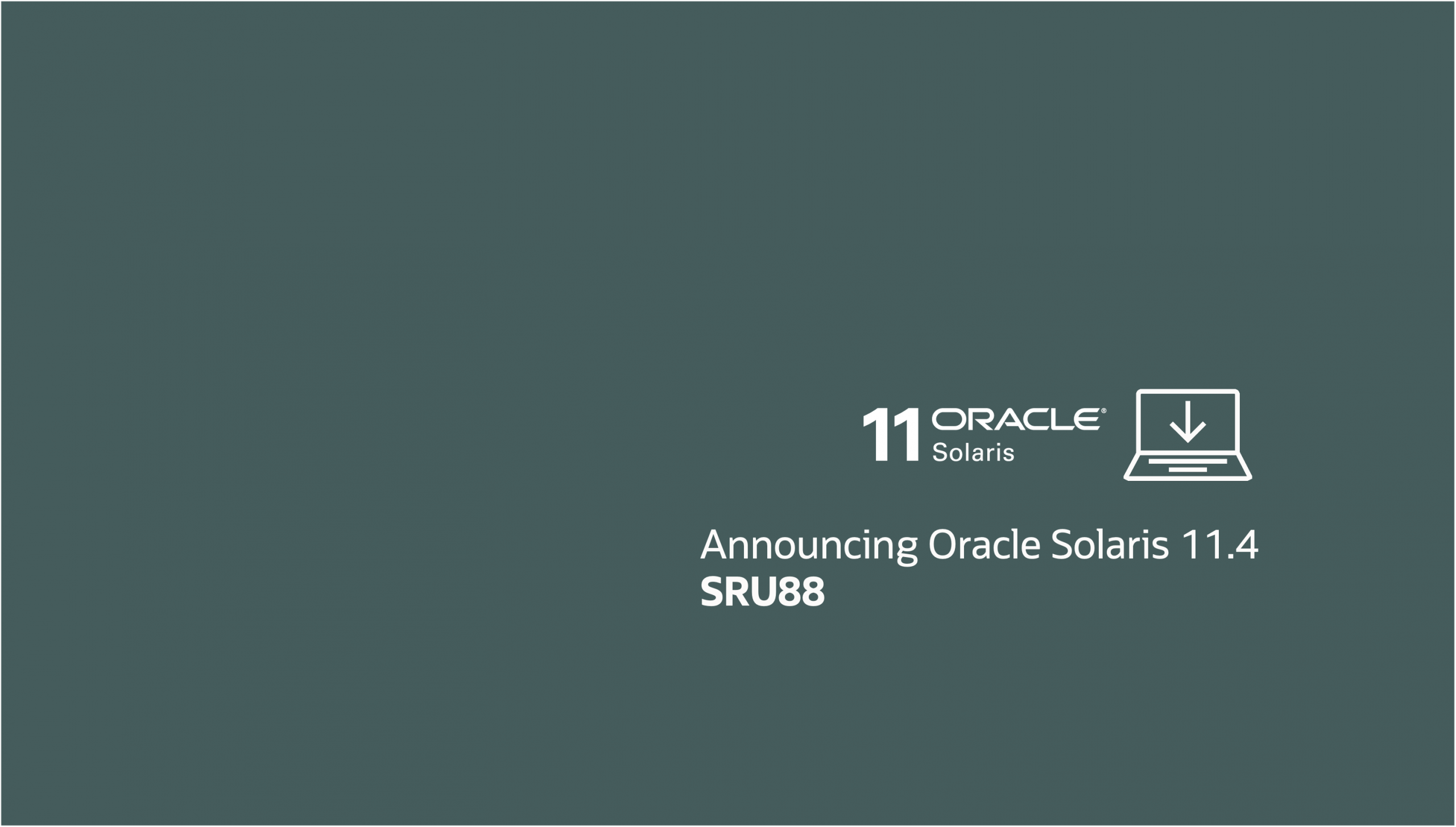 Announcing Oracle Solaris 11.4 SRU 88