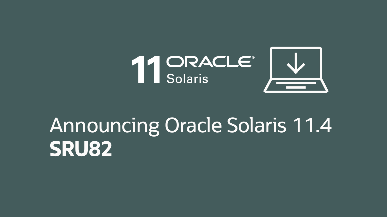 Announcing Oracle Solaris 11.4 SRU82