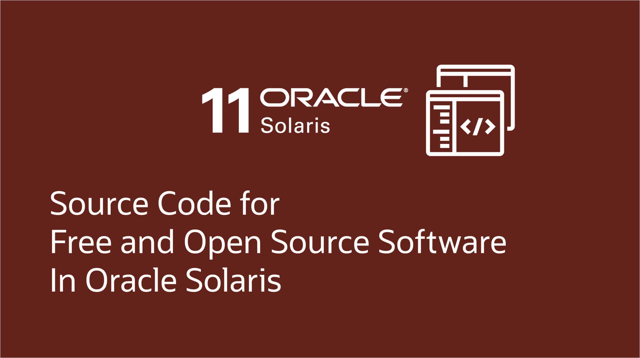 Source Code for FOSS software in Oracle Solaris