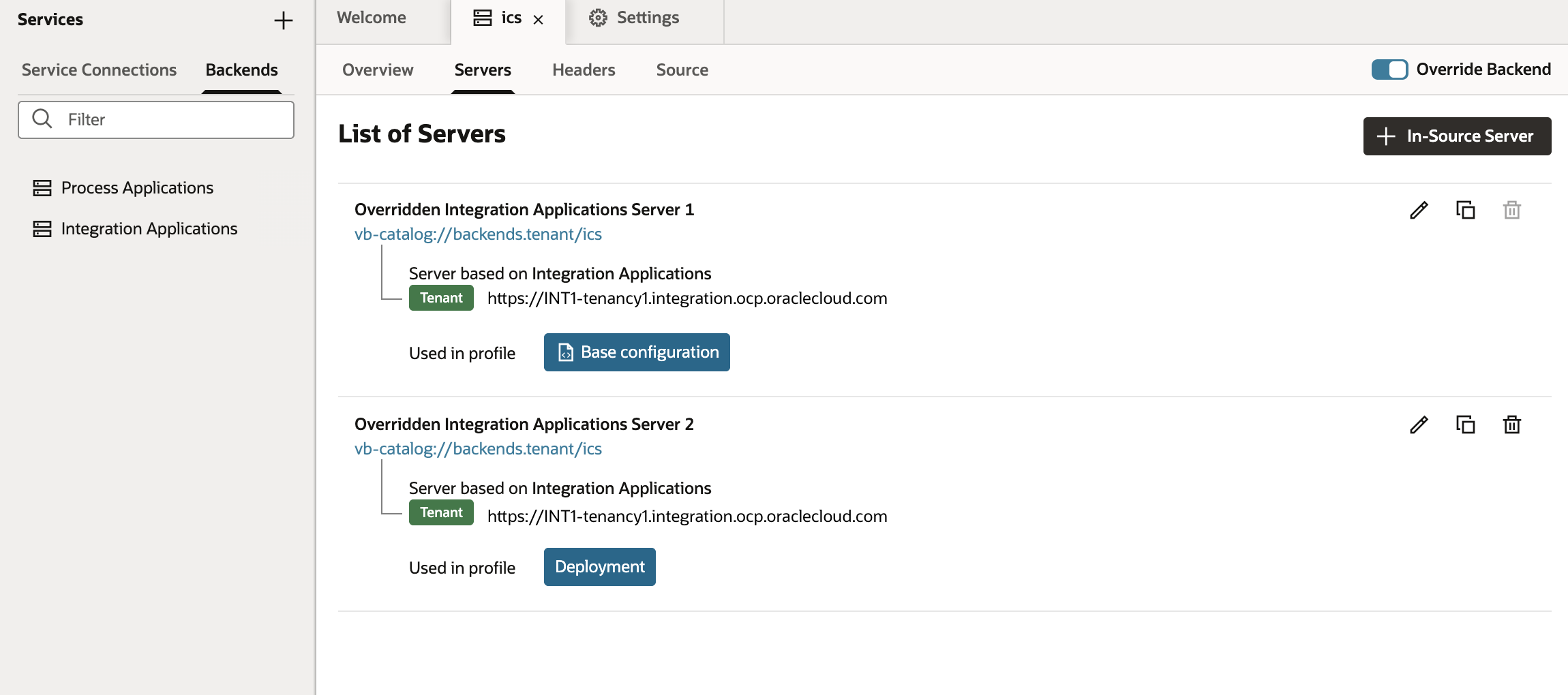 Connecting to Oracle Integration (OIC Gen 3) from Visual Application Workspaces in VB Studio
