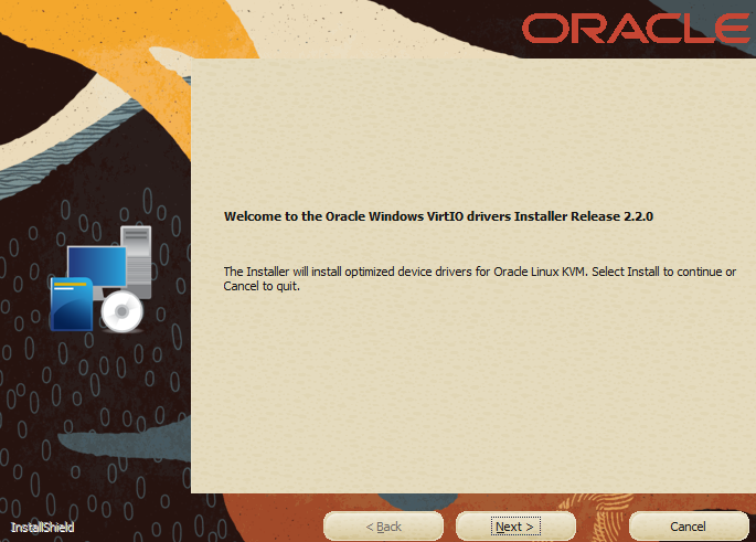 Oracle VirtIO Driver 2.2 installer
