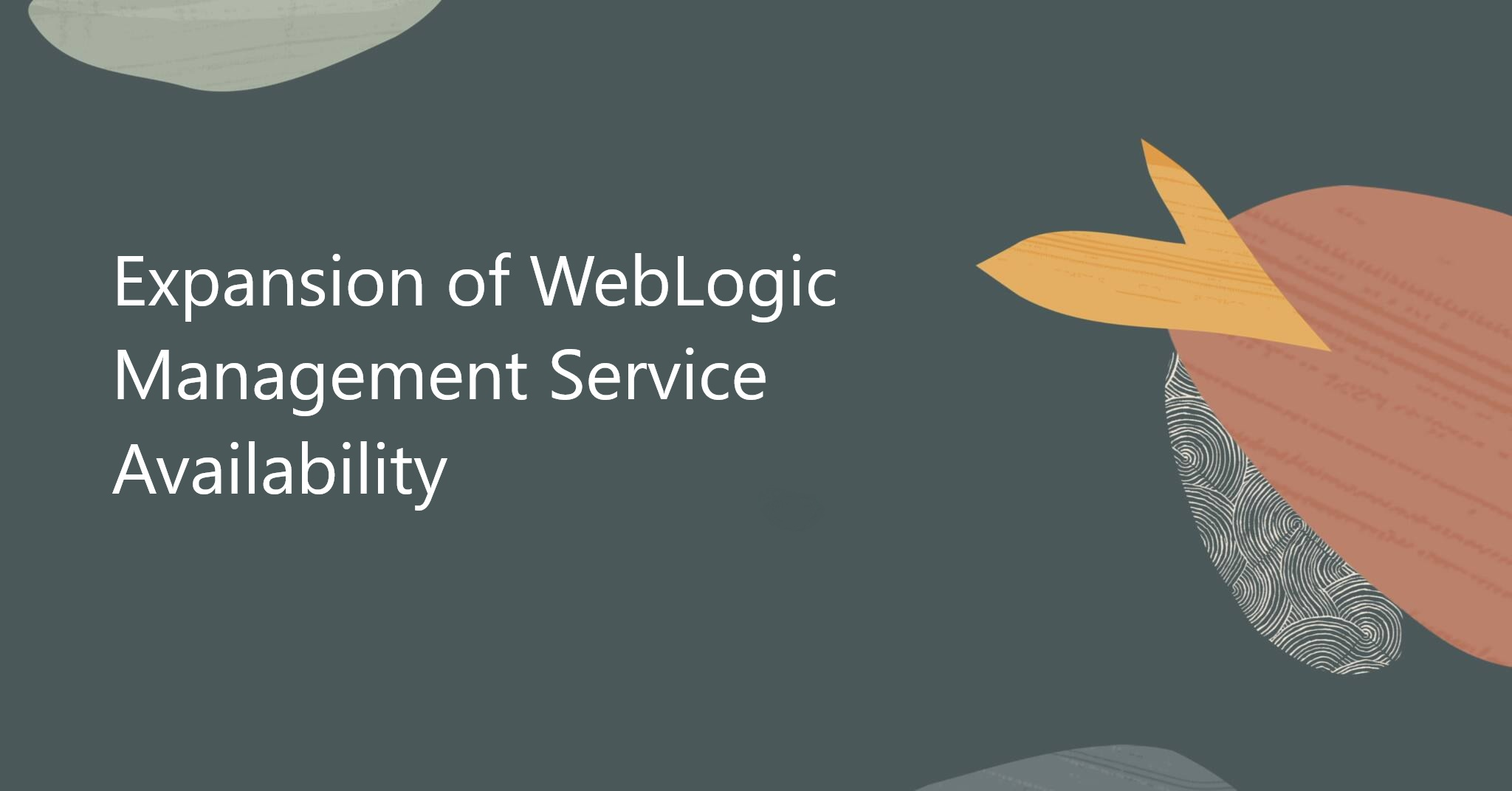 Expansion of WebLogic Management Service availability