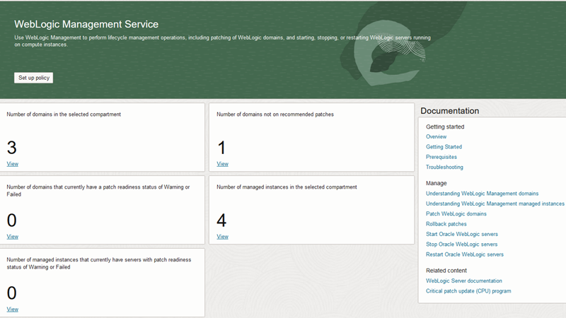 WebLogic Management Service – Limited Availability announcement