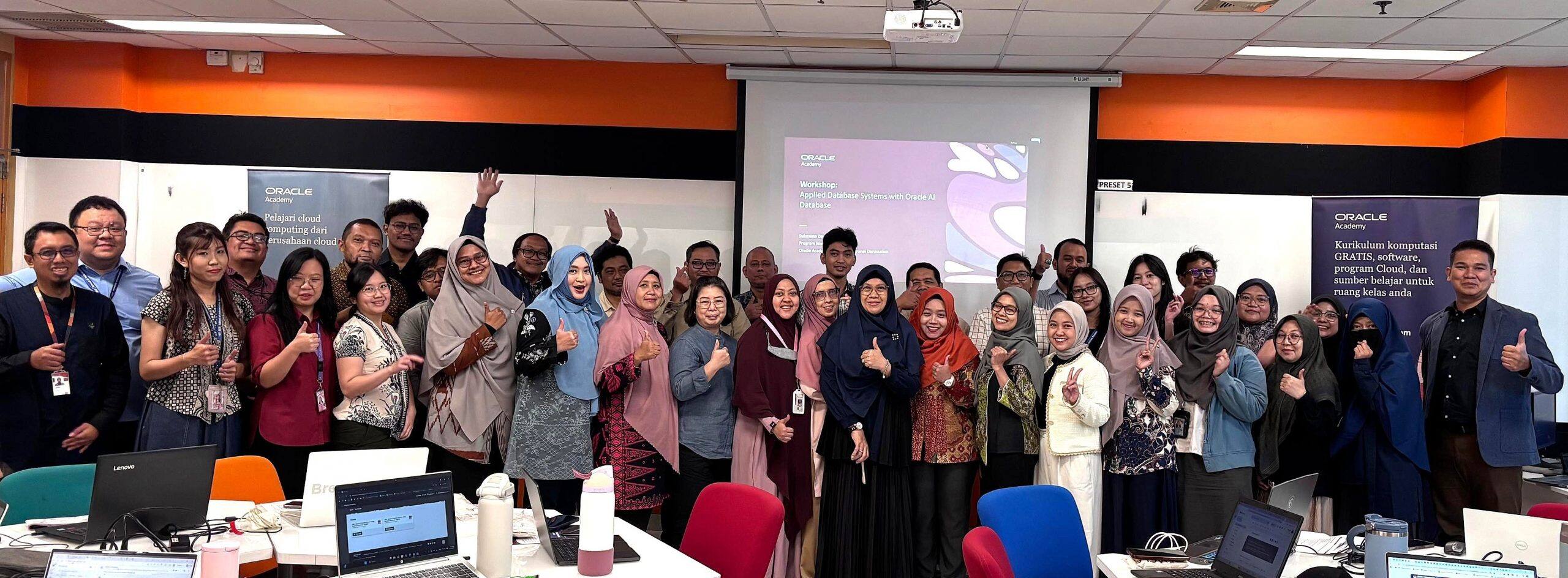 Educators in Indonesia attend workshop on Applied Database Systems with Oracle AI Database