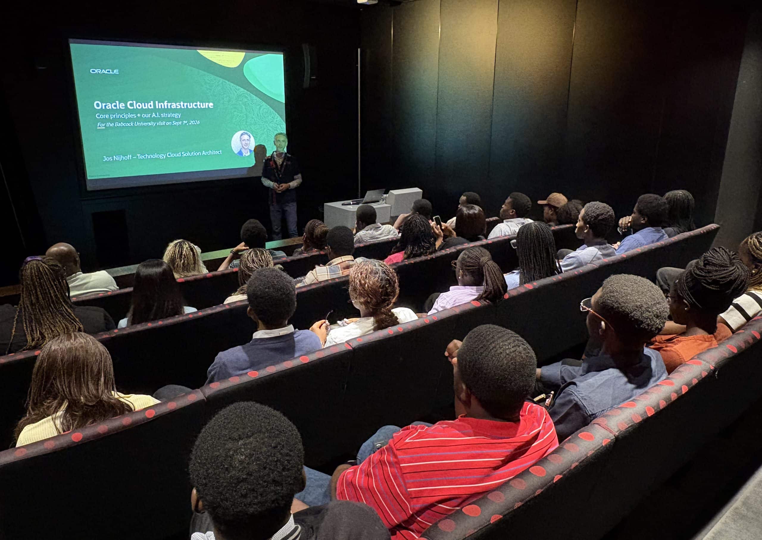 Babcock University (Nigeria) Students visit Oracle Utrecht Netherlands