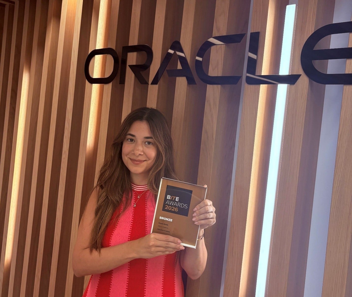 Oracle Academy celebrates Bronze recognition at the BITE Awards 2026, Greece