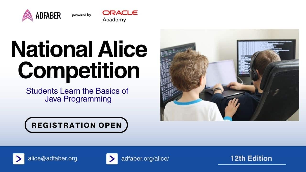 Oracle Academy supports ADFABER Association’s 12th edition of the “Learn to Code with Alice” national competition, Romania