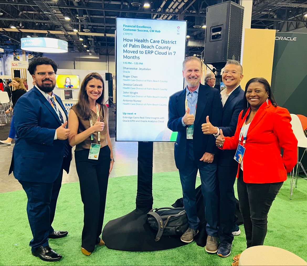 Health Care District of Palm Beach County Session at Oracle CloudWorld 2023