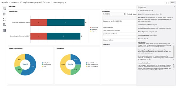 Screen shot of data matching solution