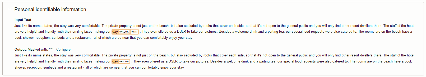 Personal Identifiable (PI) information