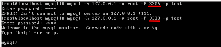 MySQL port 3333