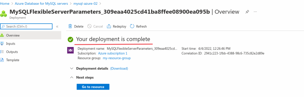 Azure Web Console - deployment