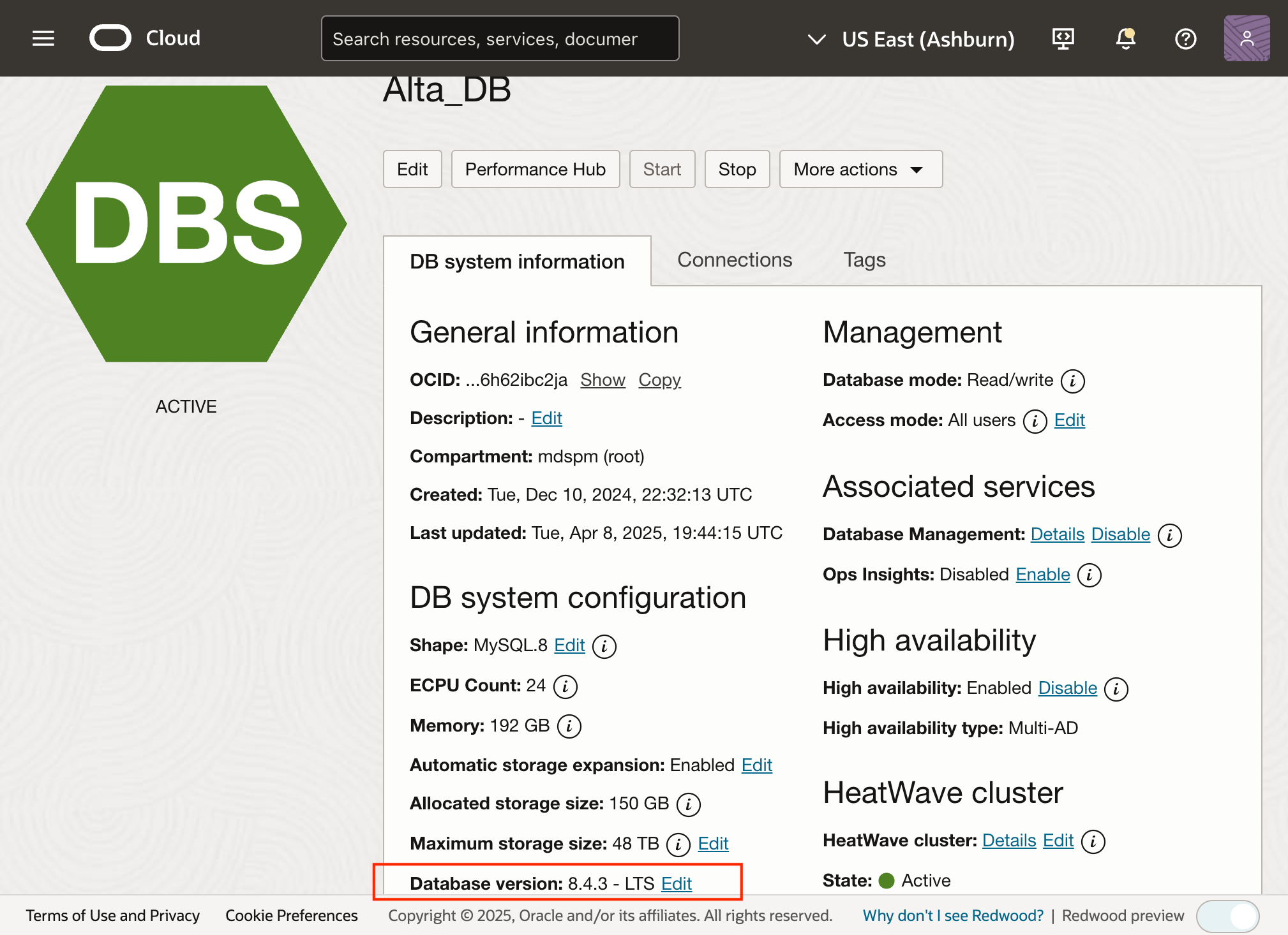 Maintenance - One off Update