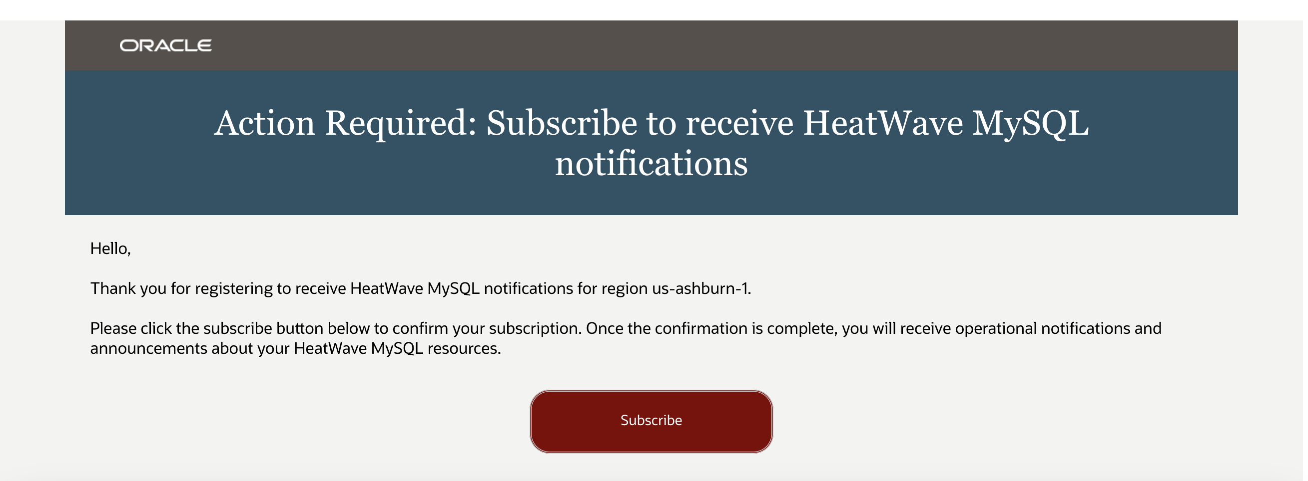 Notifications subscriptions email confirmation
