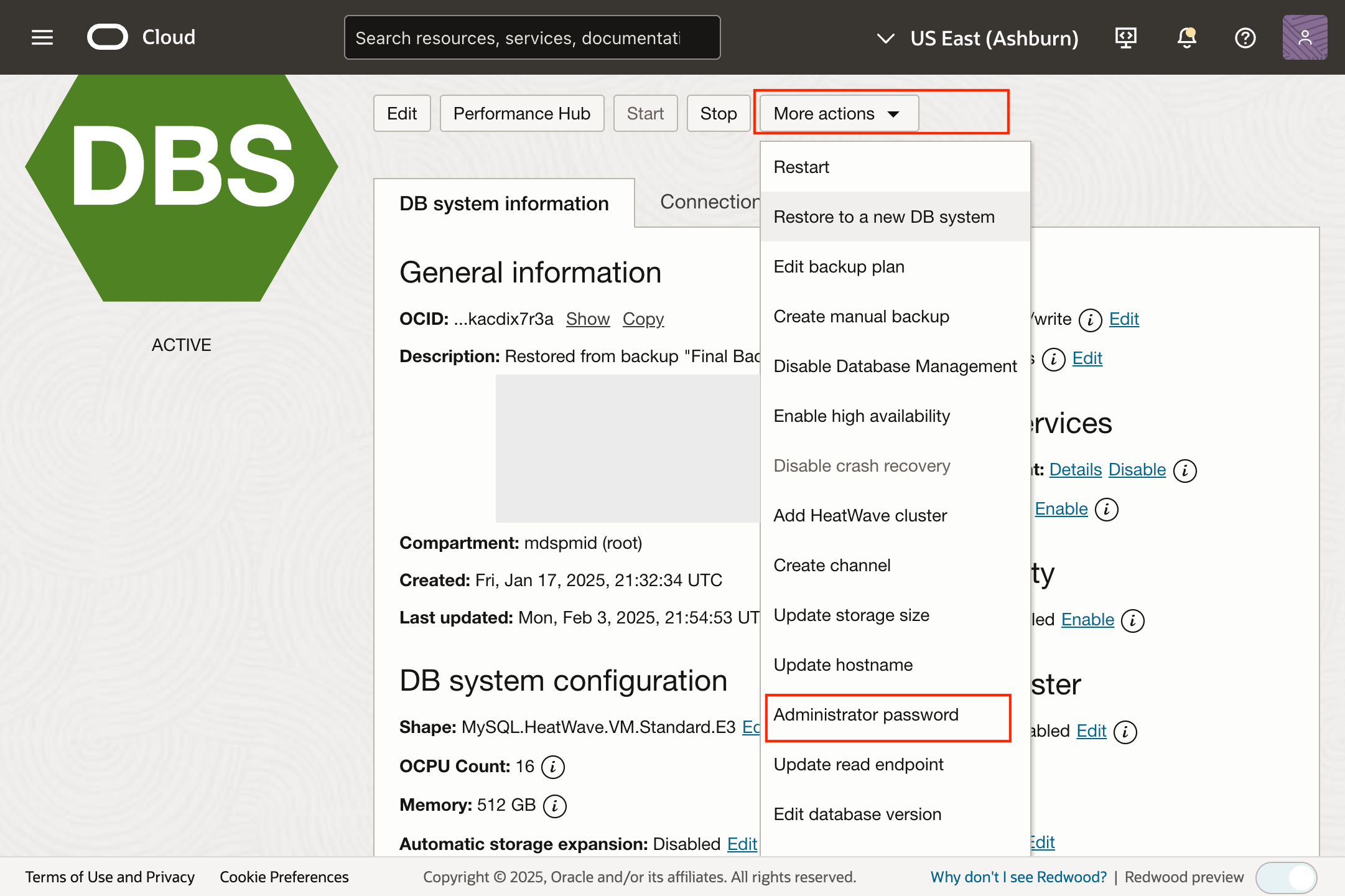 Figure 1: Administrator password update