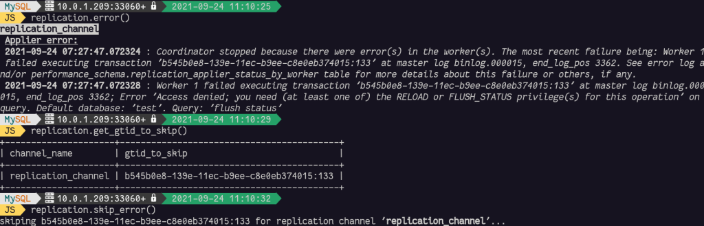 Replication plugin in MySQL Shell