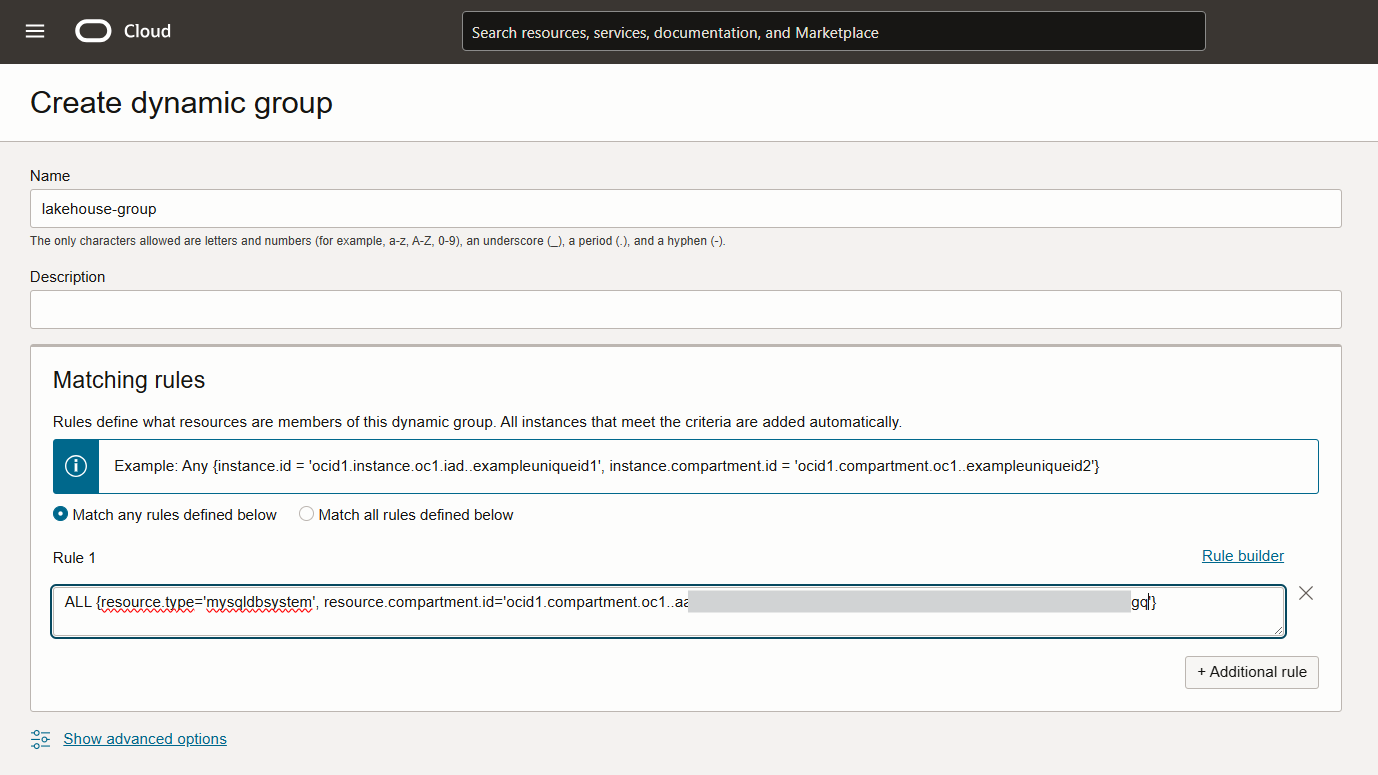 Fig 2.2 - Creating a Dynamic Group