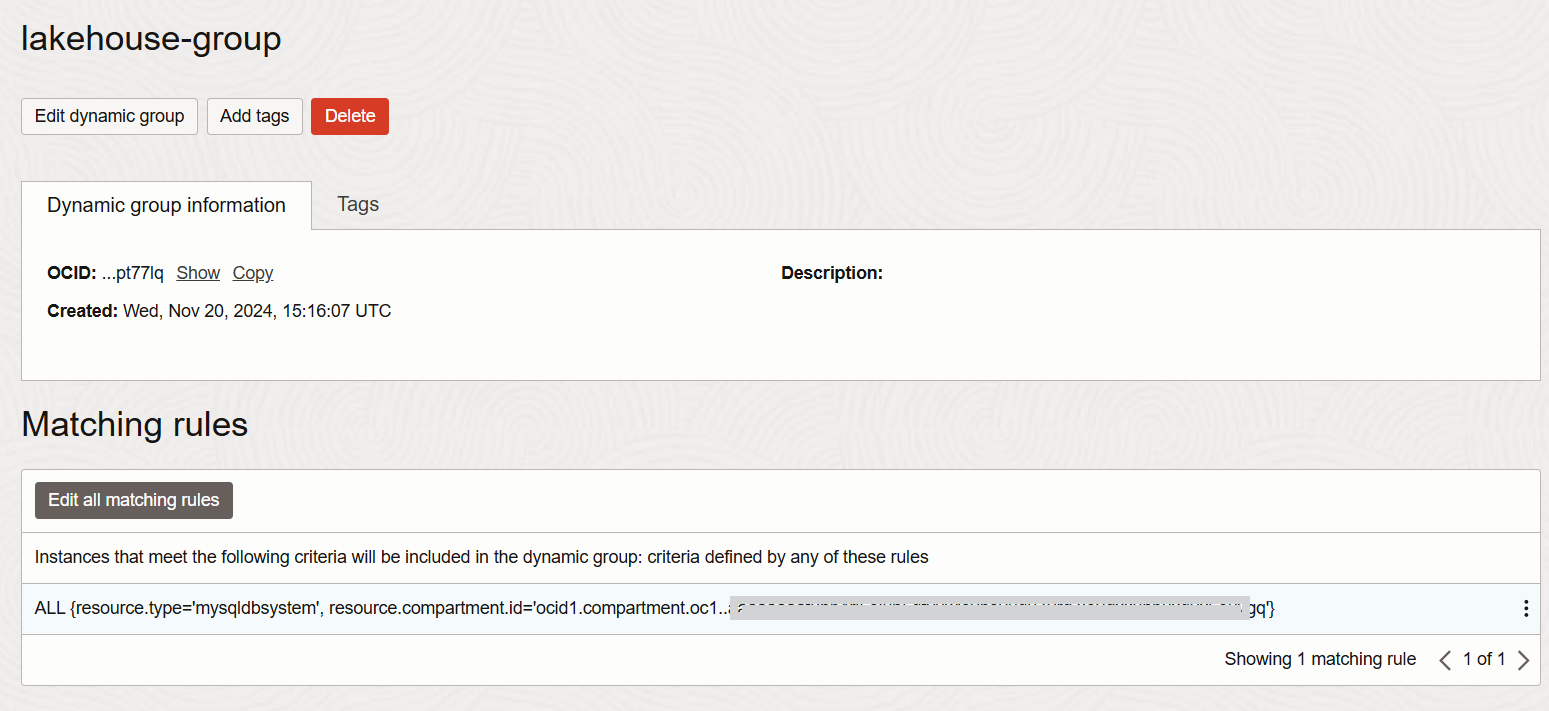 Fig 2.2 - Creating a Dynamic Group