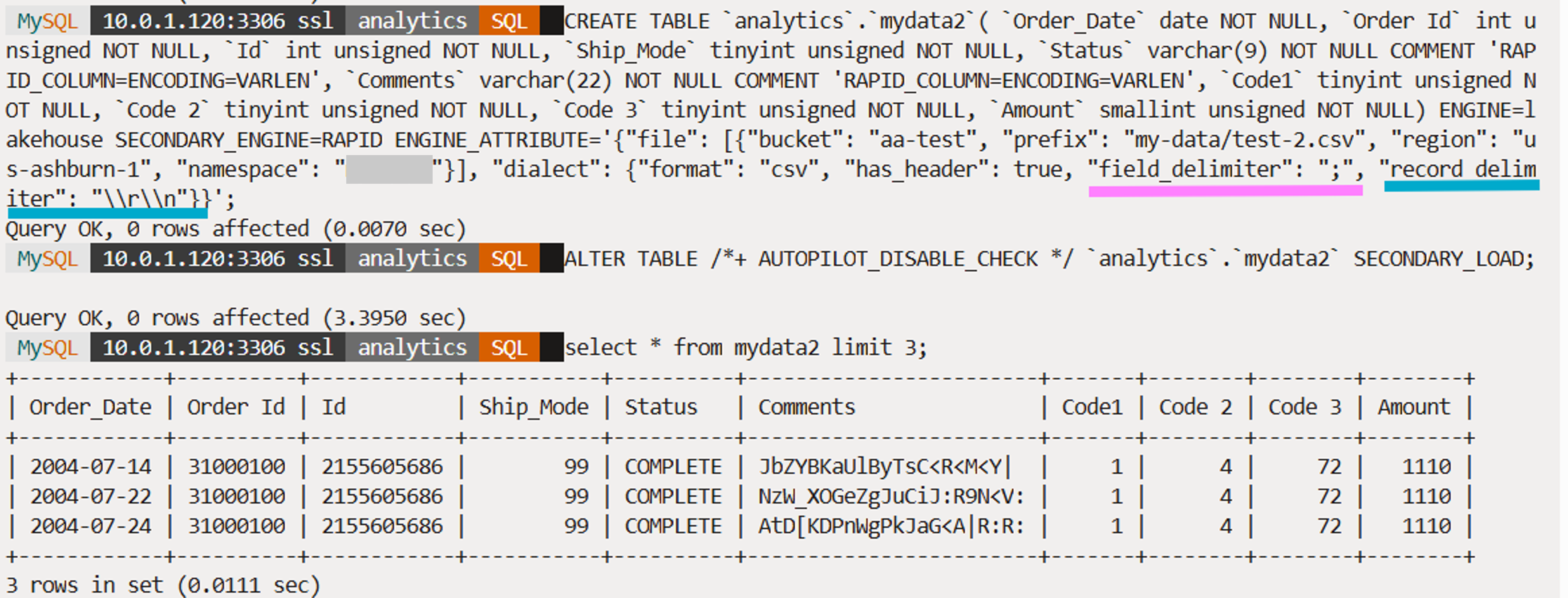 Auto Parallel Load in 'dryrun' mode and CSV dialect detection