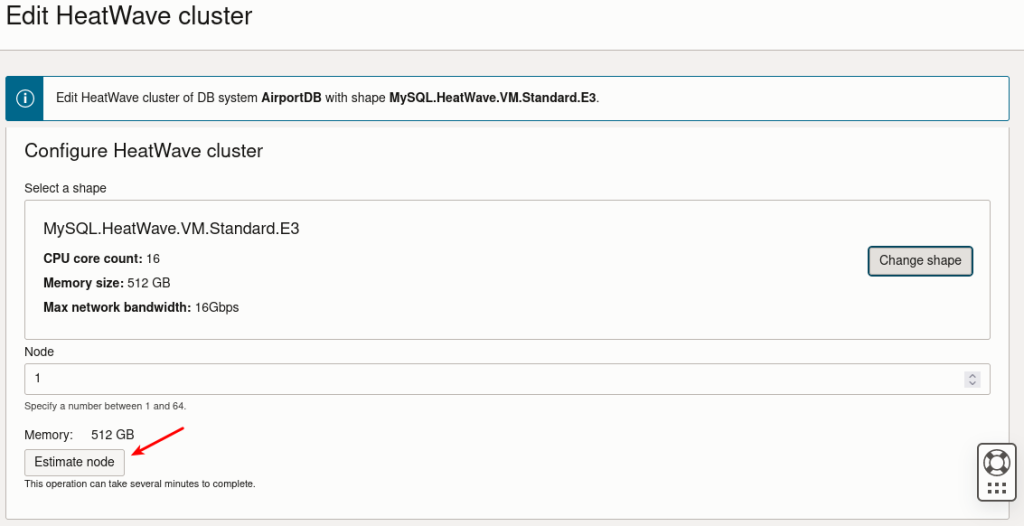 Edit HeatWave Cluster
