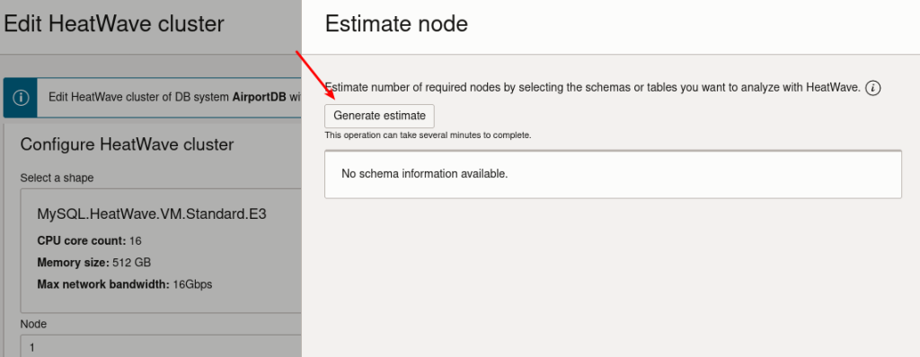 Estimate node