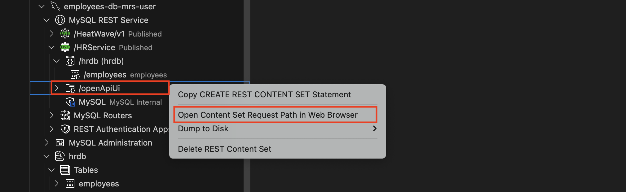 OpenAPI-based Web UI
