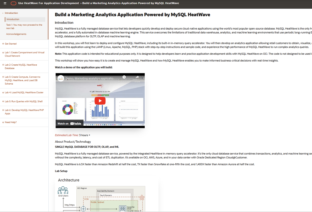 MySQL HeatWave Workshop