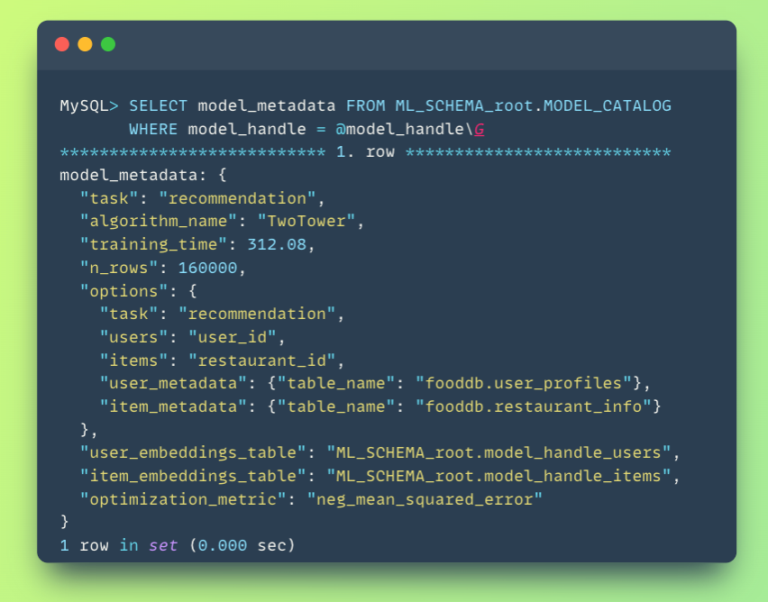 Train the two Tower model