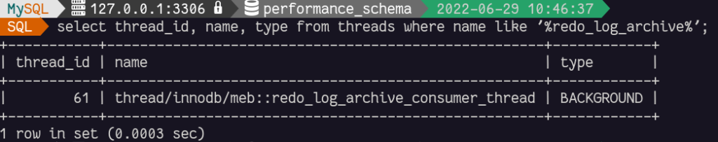 redo_log_archive_consumer_thread running
