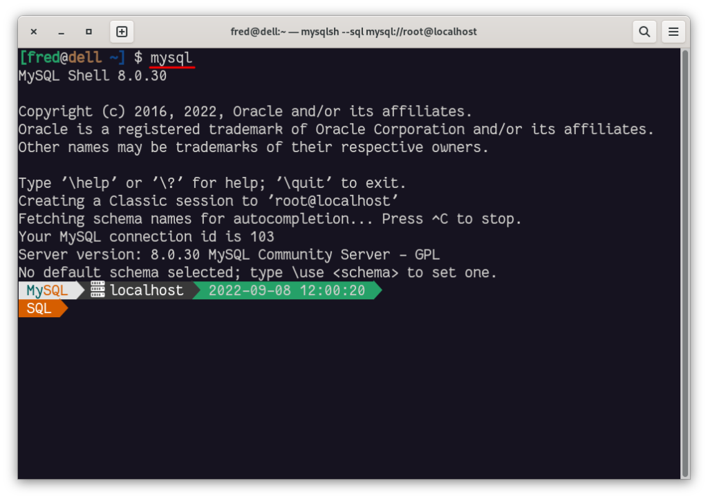 MySQL Shell in classic protocol