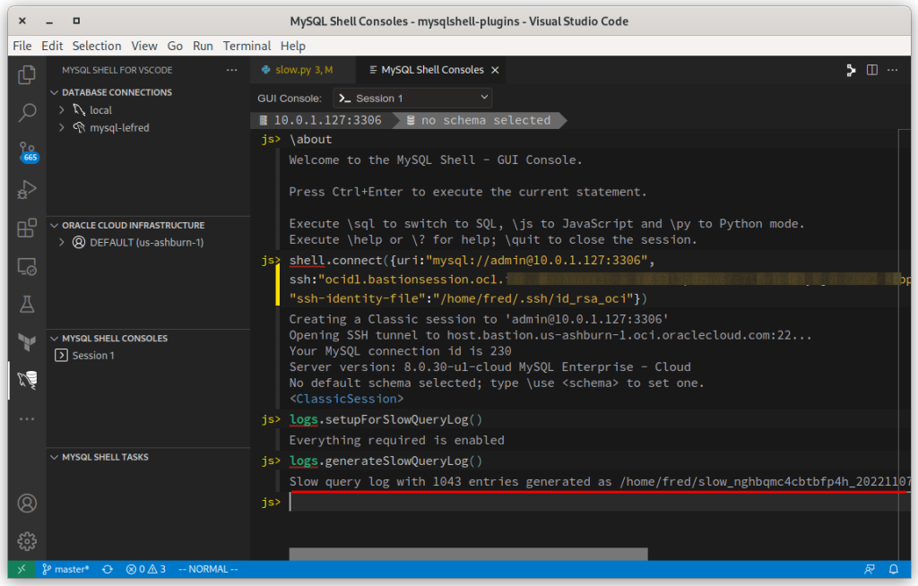 Slow Query Log Generation