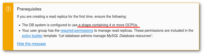 Read Replicas Prerequisites