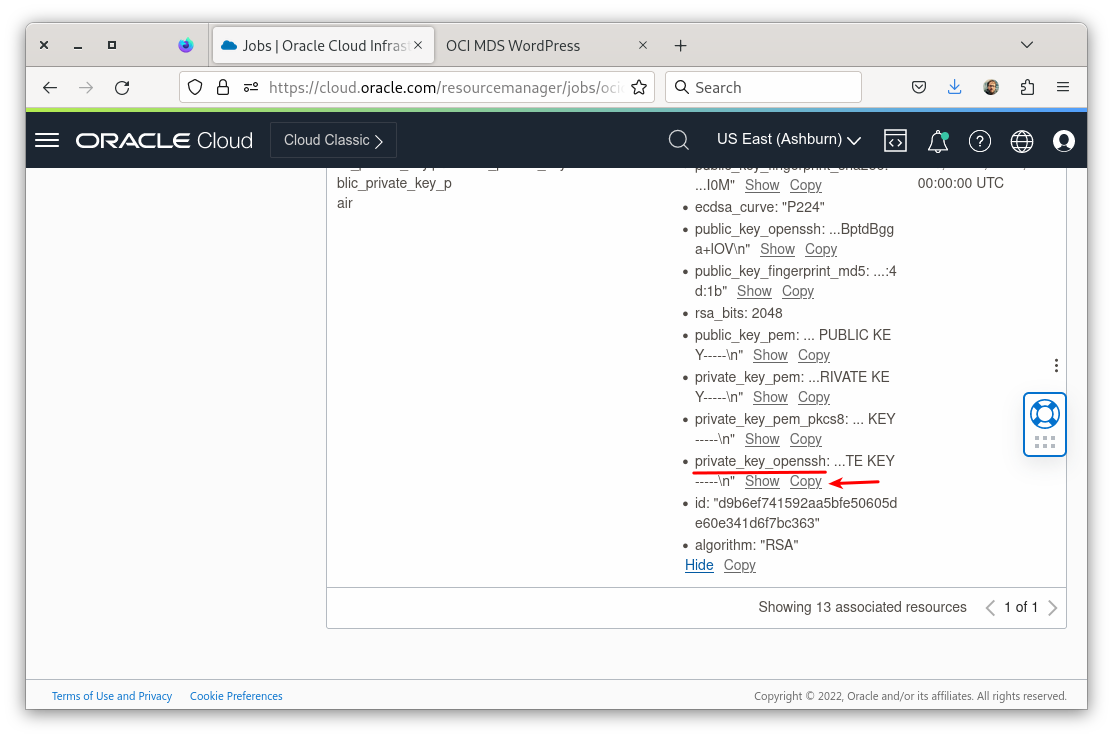 private key for openssh