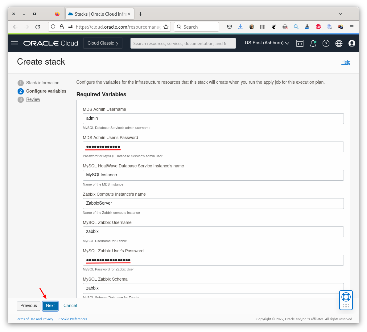 Create Stack - Step 3