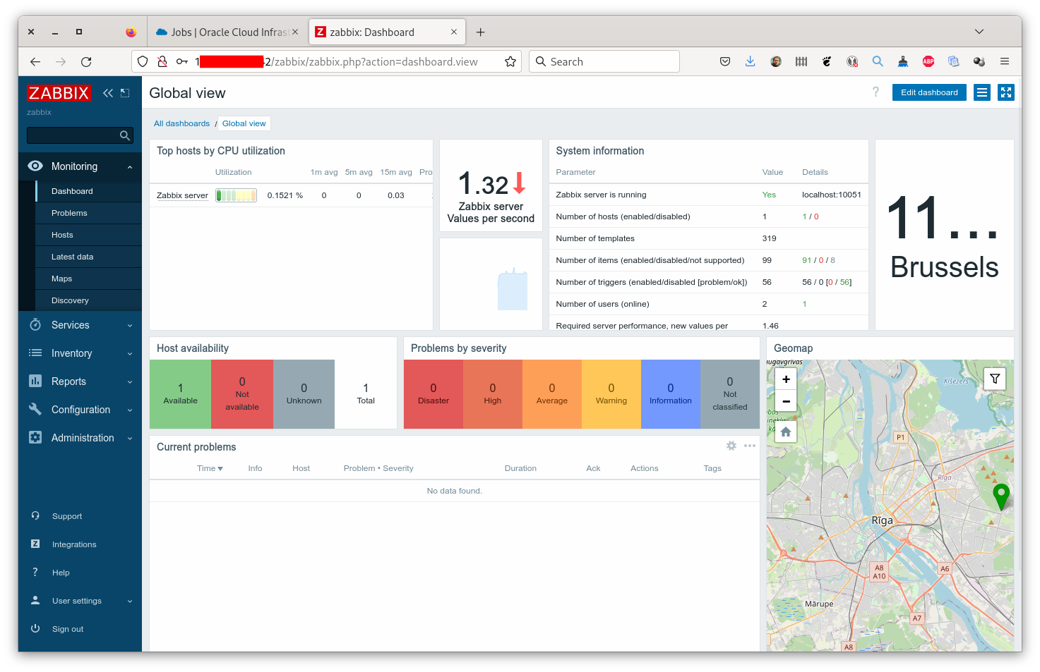 Zabbix Dashboard
