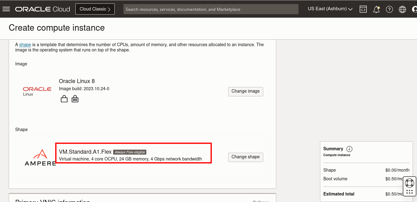 Ampere Compute Instance