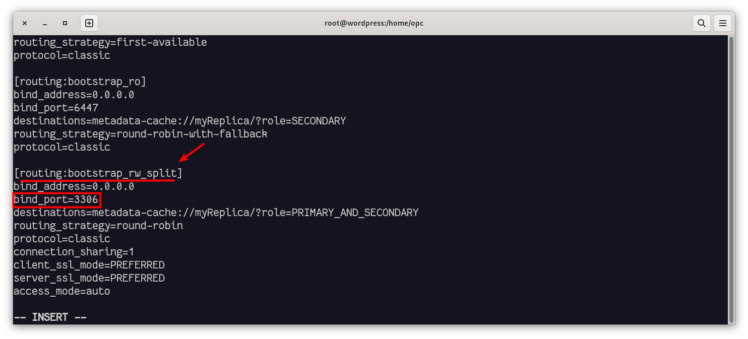 Router configuration
