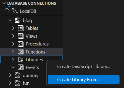Encoding the Wasm library using the MySQL Shell Extension for VS Code - 1