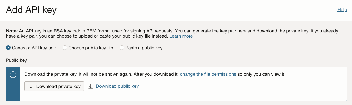 Add API key
