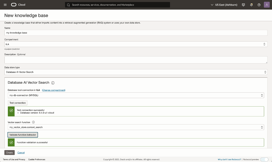 Create a knowledge base for the agent to use
