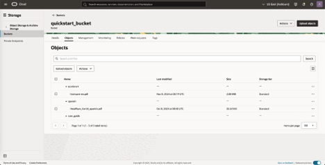 Define the object store bucket