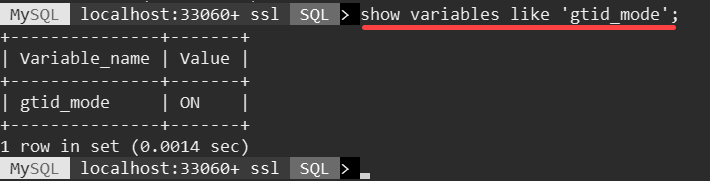 Select gtid_mode
