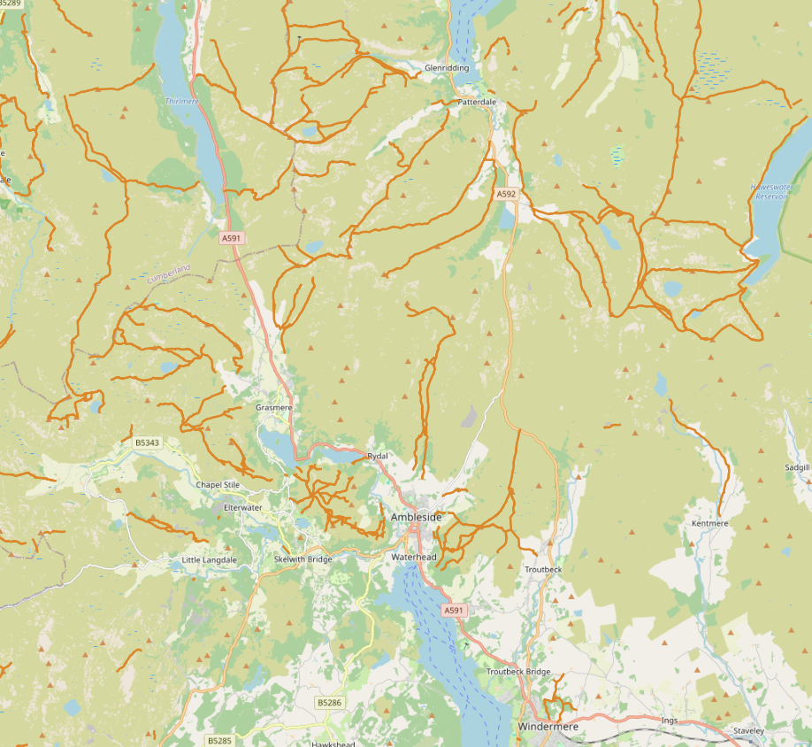 Hiking map