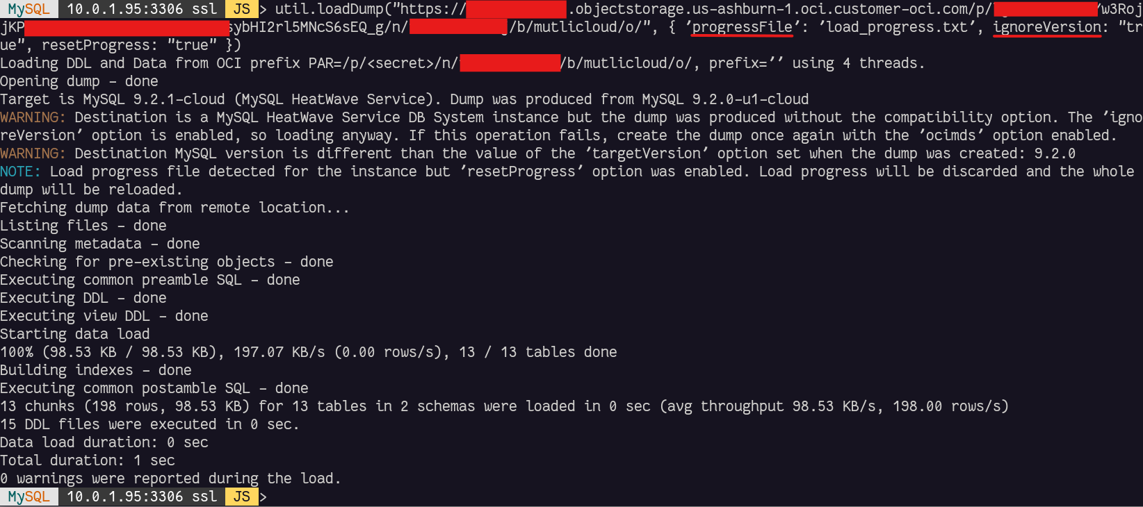 MySQL Shell Load Utility