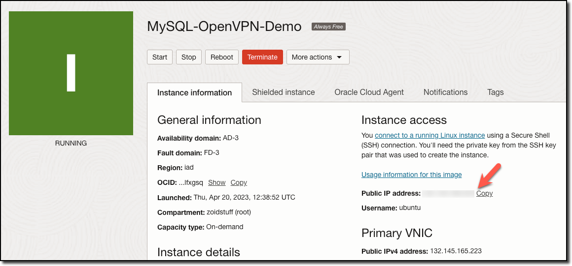 Create MySQL Instance Part 7